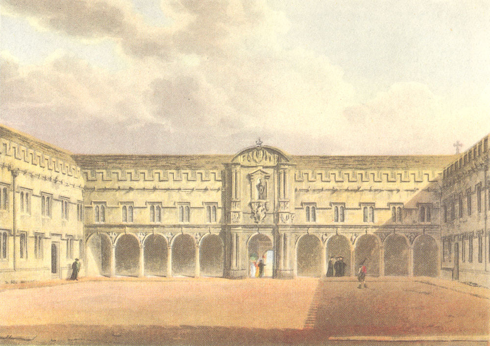 OXFORD. The Canterbury Quadrangle, St John's College 1954 old vintage print